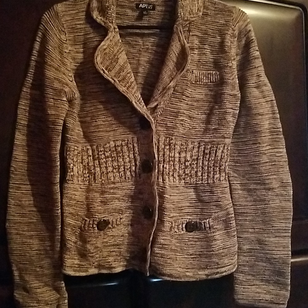 Dark Brown and Cream Sweater